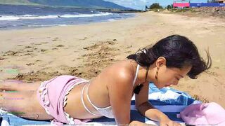 Katnparadise Nipple Slip Beach Bikini Accidental Twitch Tape