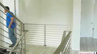 Big Titty Step Mom Tease Her Step Son's Thick Cock and Gets Her Pussy Drilled on Bed Video